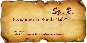 Szauervein Renátó névjegykártya